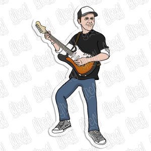 Nick MacDaniels cartoon sticker by Greg Culver and Hot Wing Designs