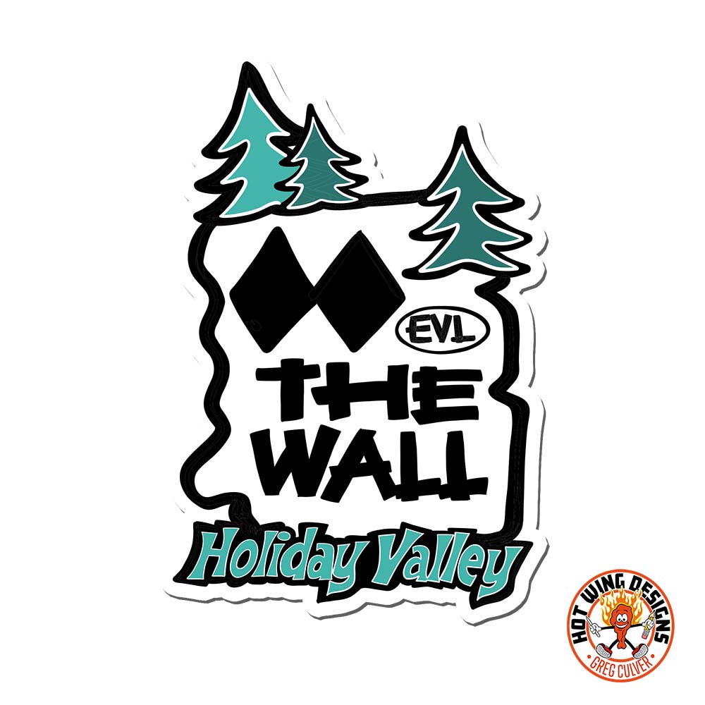 The Wall at Holiday Valley Sticker