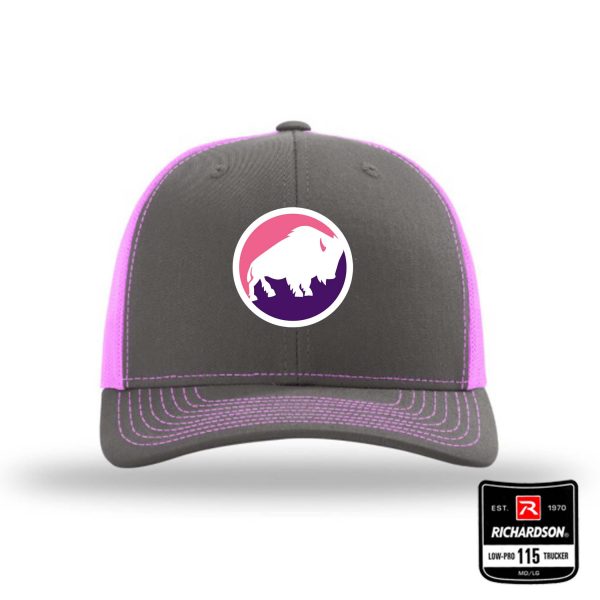 Buffalo League CHARCOAL PINK 2.0 112 hat