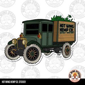 Hot Wing Hemp Company Sticker