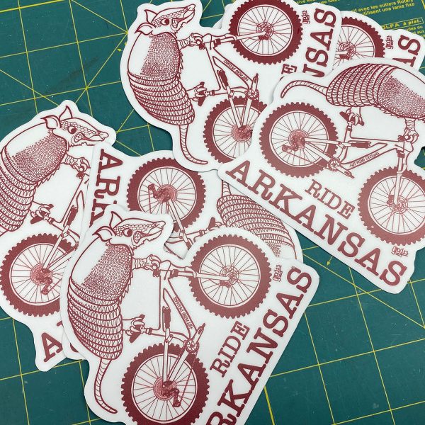 Ride Arkansas sticker by Greg Culver and Hot Wing Designs