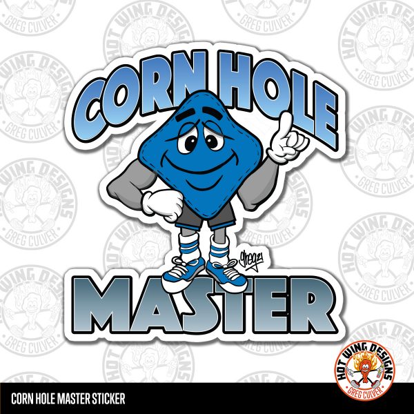 Cornhole Master sticker