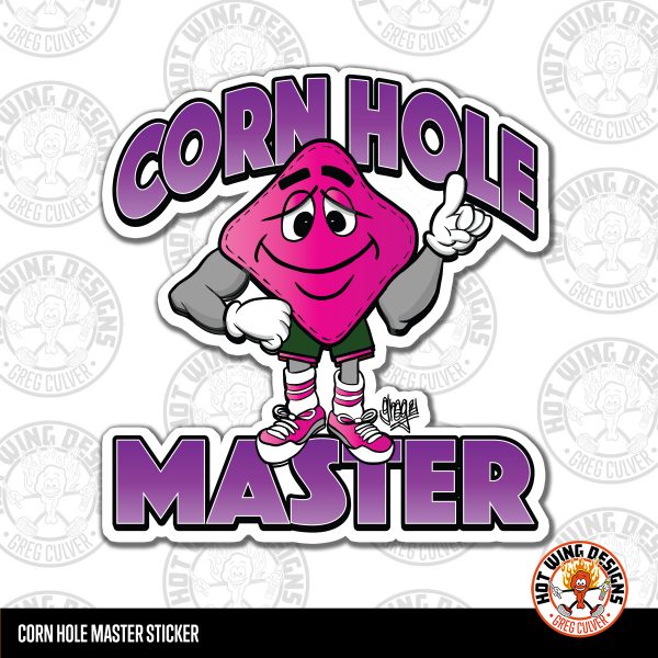 Cornhole Master sticker