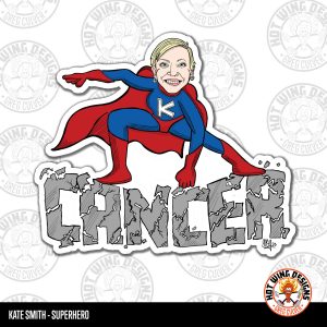 Kate Smith super hero sticker by Greg Culver and Hot Wing Designs