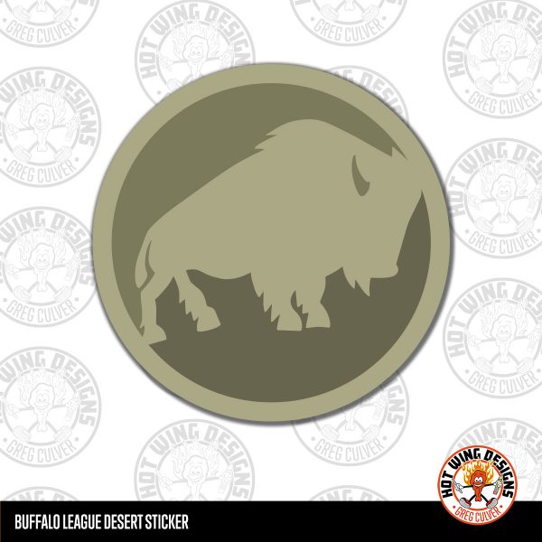 Buffalo League Desert Sticker