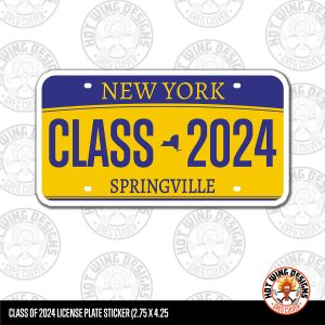 Springville Class of 2024 License plate sticker